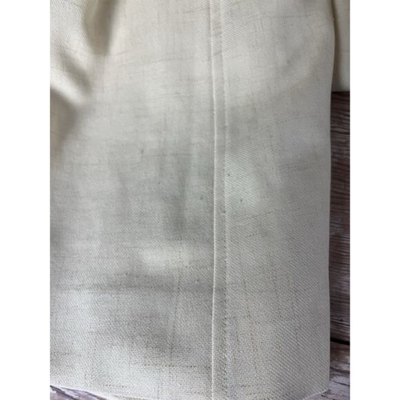 Vintage 1970s Primrose Yellow Trench Coat Button Up Size S No Belt Lorendale - Picture 16 of 16